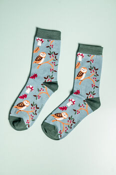 Owl Bamboo Socks, 2 of 4
