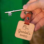 Personalised Garden Shed Keyring For Him, thumbnail 1 of 4