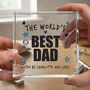 Personalised The World's Best Dad Crystal Token Daddy, Dad, Pops, Papa, thumbnail 2 of 8