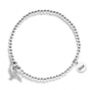 Sterling Silver Pigeon Ball Bead Bracelet With 3D Charm, thumbnail 1 of 4