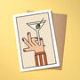 Martini Cocktail Greeting Card, thumbnail 1 of 3