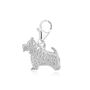 Westie Charm Sterling Silver, thumbnail 5 of 10