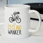 Novelty Funny And Rude 'Cycling Wanker' Gift Mug, Cyclist, Bike Birthday Present, thumbnail 1 of 4