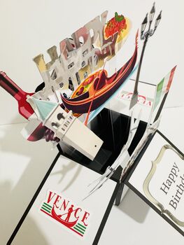 Personalisable Venice Themed 3D Greeting/Gift Card, 4 of 12