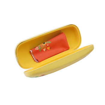 Sunflower Hard Glasses Case | Microfibre Cleaning Cloth, 5 of 5