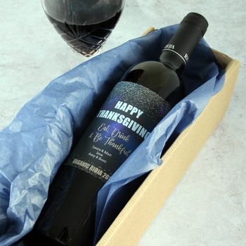 Personalised Thanksgiving Wine Gift, 2 of 4