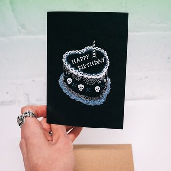 Gothic Birthday Cake Card, 7 of 7