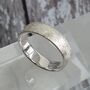 Personalised Scratched Detail Sterling Silver Ring, thumbnail 6 of 11