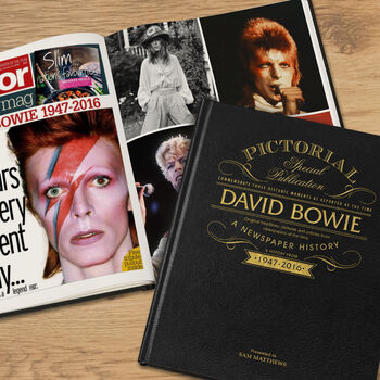 David Bowie Personalised Gift Music Legend Deluxe Book, 9 of 11