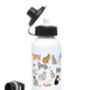 Personalised Cats Floral Water Bottle, thumbnail 3 of 5