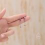 Baguette Cz Dangle Chain Stud Drop Earrings, thumbnail 2 of 12