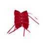 Valentine’s Red Velvet Napkin Bows Set Of Four, thumbnail 2 of 2
