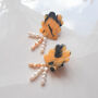 Tortie | Pearl And Polymer Clay Statement Earrings, thumbnail 6 of 8