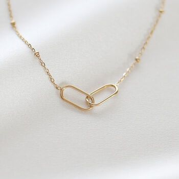 Interlocking Necklace – Bond Necklace For Her, Symbol Of Connection, Everyday Jewellery Gift, 3 of 5