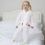 Personalised Girls Cotton London Long Sleeve Pyjama, thumbnail 4 of 6