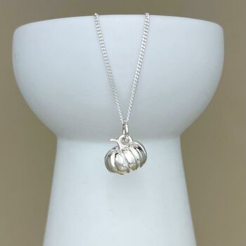 Personalised Pumpkin Sterling Silver Necklace, 11 of 12