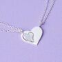 Mum And Daughter Silver Heart Christmas Necklace Set, thumbnail 2 of 9