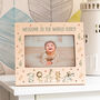 Personalised Safari Animals Pastel Picture Frame New Baby Gift, thumbnail 7 of 7