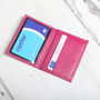 Personalised Leather Travel Card / ID Holder, thumbnail 3 of 12