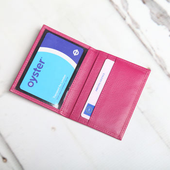 Personalised Leather Travel Card / ID Holder, 3 of 12