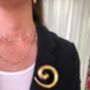 Swirl Statement Brooch In Gold Or Silver, thumbnail 3 of 7