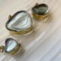 Gold Heart Locket Necklace For Gemstones, thumbnail 6 of 9