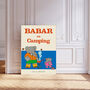 Babar The Elephant Camping Nursery Art Print, thumbnail 1 of 3