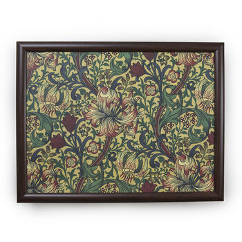 William Morris Golden Lily Lap Tray With Wool Base, 4 of 7