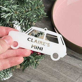 Personalised Car Christmas Tree Decoration, 6 of 9