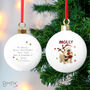 Personalised Boofle Christmas Reindeer Bauble, thumbnail 5 of 6