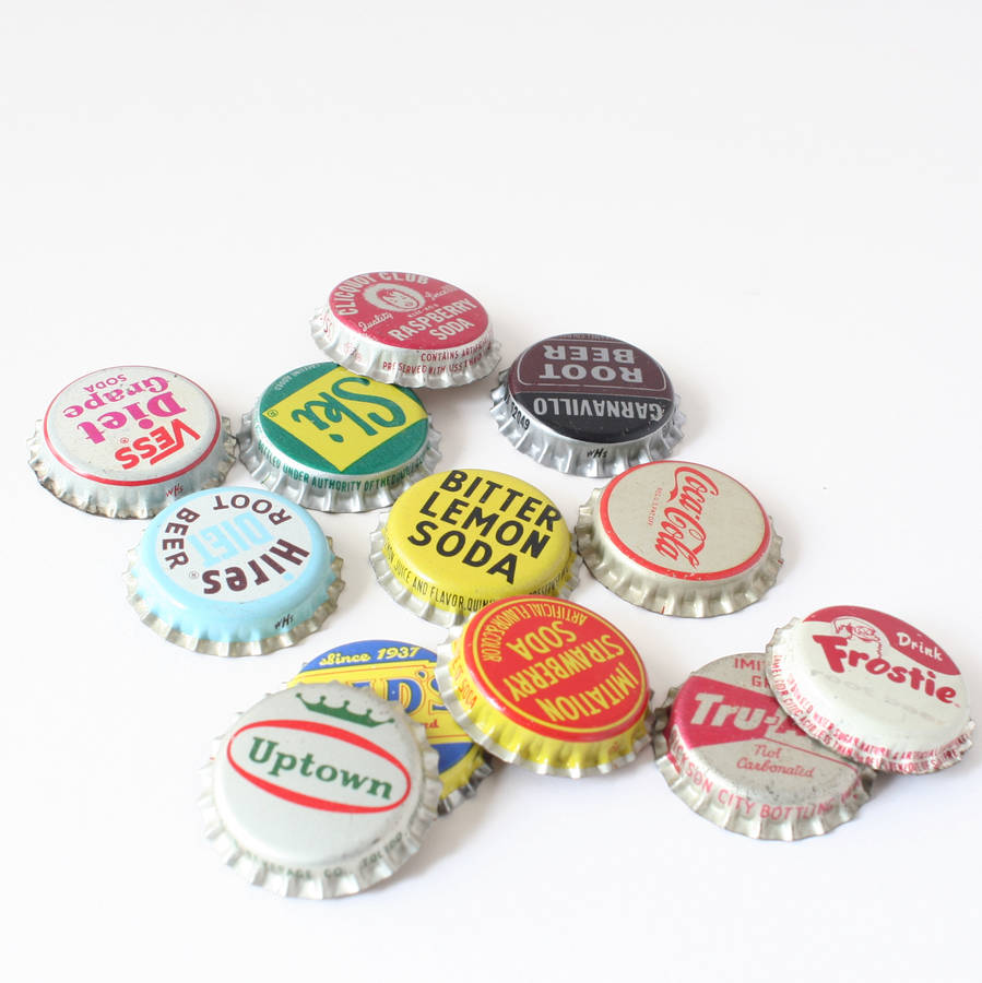 Vintage Bottle Tops Collection By The Design Conspiracy ...