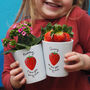 Mother's Day Strawberry Plant Pot With Seeds, thumbnail 1 of 2