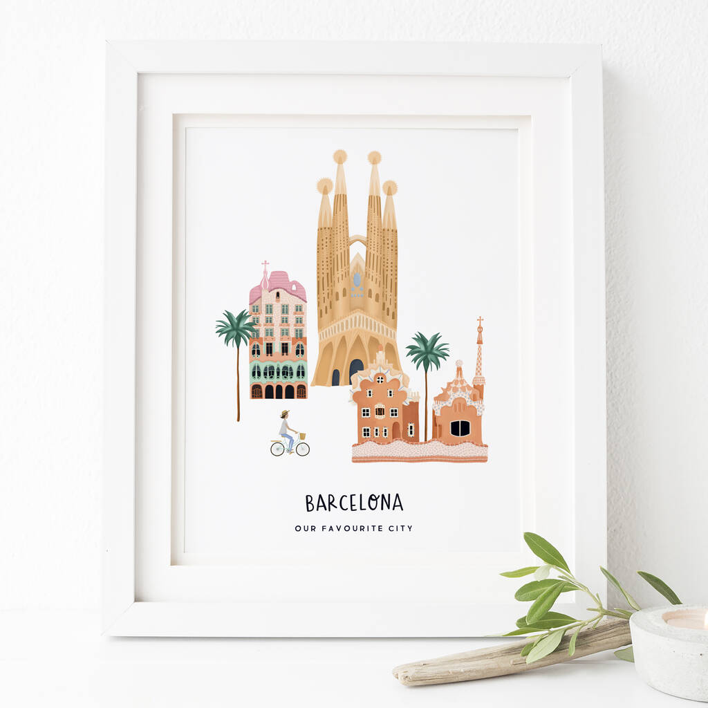 Personalised Barcelona City Print, 1 of 6