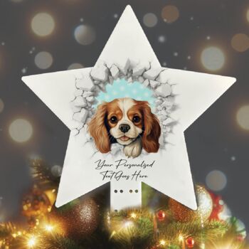 Personalised Christmas King Charles Spaniel Break Through, 9 of 10