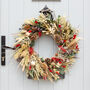 Dried Flower Door Wreath. Country Cottage, thumbnail 1 of 6