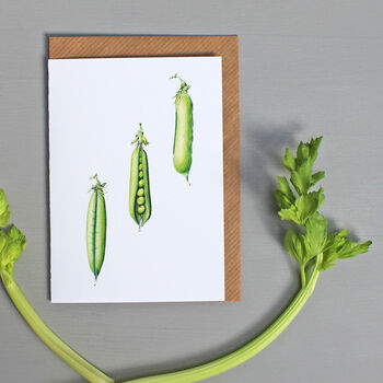 Six Cards With Vegetable Illustrations, 5 of 8