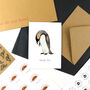 Emperor Penguin A6 Greetings Cards, thumbnail 4 of 7