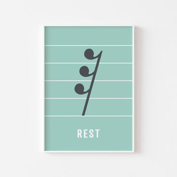 Note Rest Print | 32nd Note, 2 of 10
