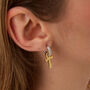 Sterling Silver Egyptian Ankh Necklace And Earring Set, thumbnail 3 of 6