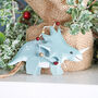 Tin Trex Dinosaur Christmas Tree Decoration, thumbnail 5 of 6