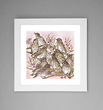 'Song Thrushes' Print, 2 of 3