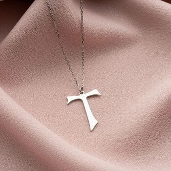 Saint Francis Tau Cross Necklace, 3 of 9