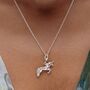 Unicorn Charm Necklace, Sterling Silver Or Gold Plated, thumbnail 1 of 10