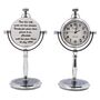 Personalised 25th Silver Anniversary Desk Clock Gift, thumbnail 1 of 9