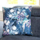 Paradise Bird Print Velvet Cushion By Pink Alligator ...