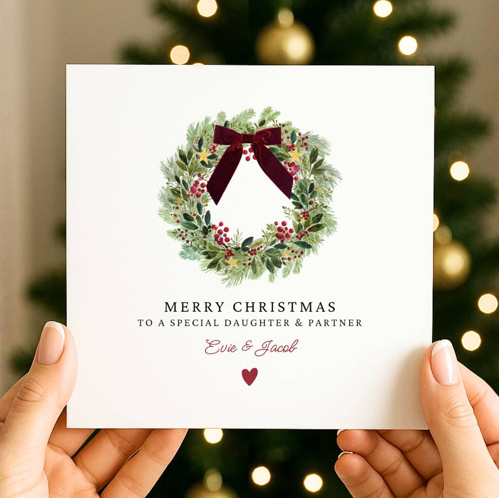 Christmas Card For A Special Daughter And Partner, 1 of 1