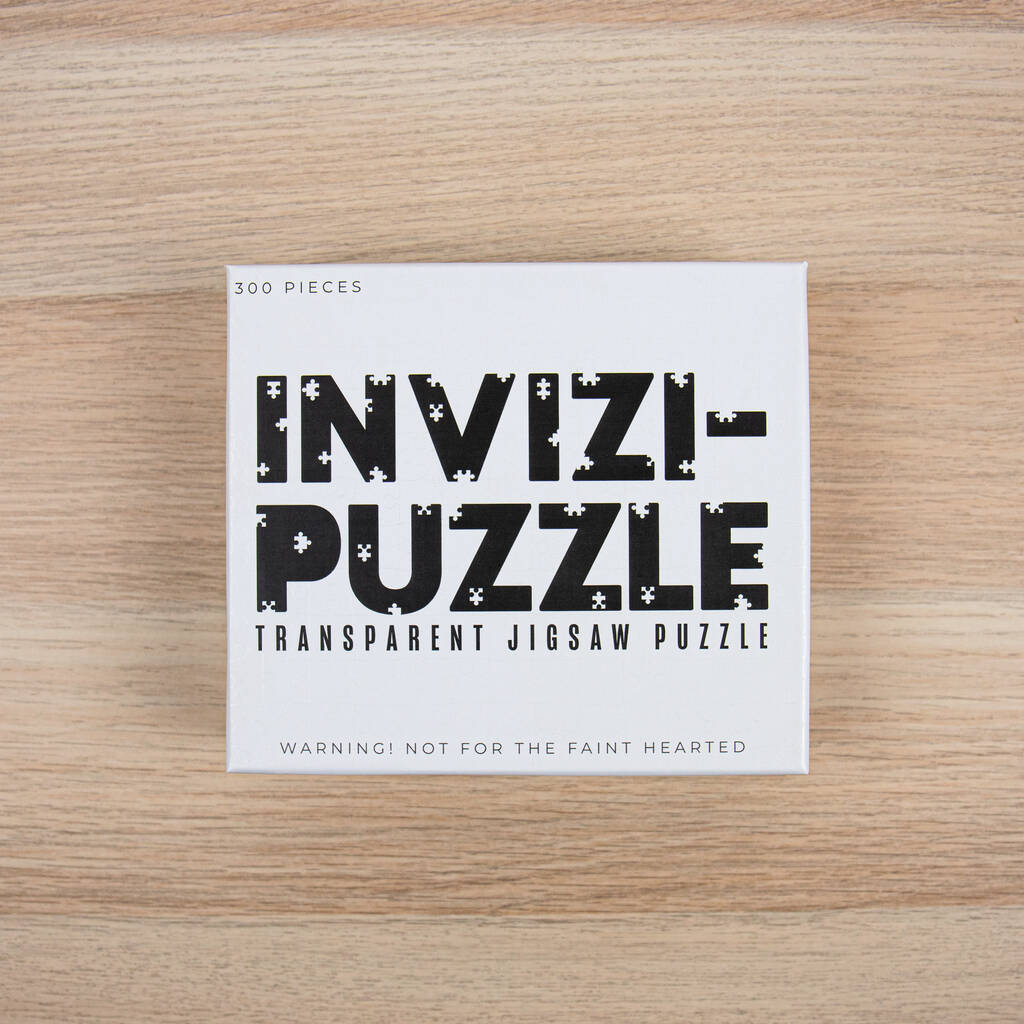 Invizi Puzzle 300 Pieces Transparent Jigsaw Puzzle By Gift Republic