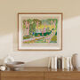 Running Art Print Woodland Park Run Scene Poster, thumbnail 7 of 10