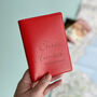 Personalised Passport Cover Holder With Script Name, thumbnail 5 of 12