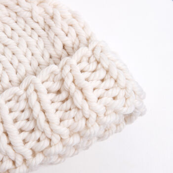 Chunky Bobble Hat Easy Knitting Kit, 3 of 8